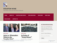 Tablet Screenshot of houstonwine.com